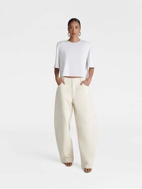 KBB by Kahlam Cream Barrel-Leg